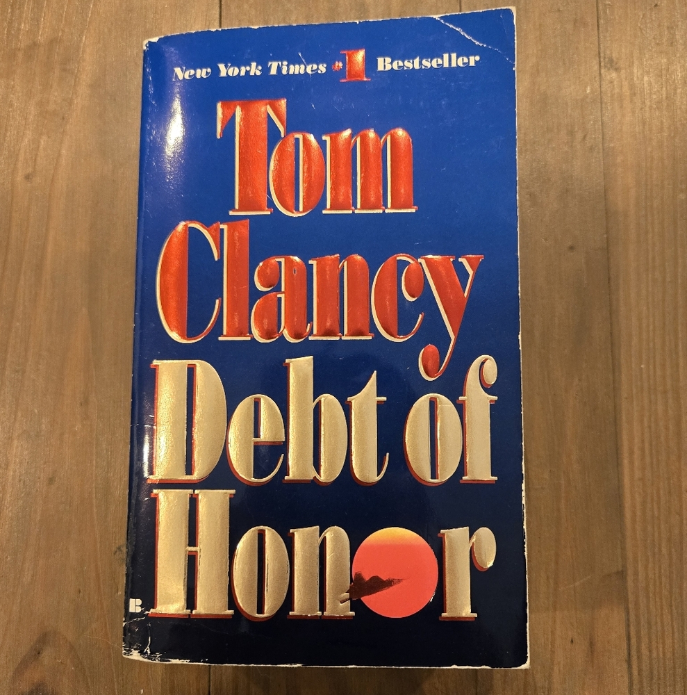Tom Clancy 'Debt of Honor' Book